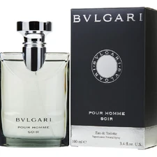 Pour Homme Soir Bvlgari Eau de Toilette Spray 3.4 oz / 100 ml For Men New Sealed
