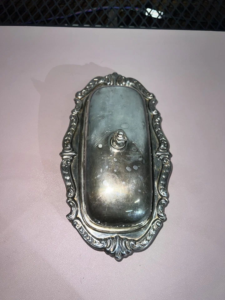 Vintage Sheridan Taunton Silversmiths Silver Plated On Brass Covered Butter Dish - Image 2 of 4