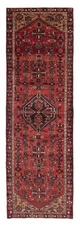 3'1" x 10'1" Vintage Hand-knotted Runner Rug Traditional Oriental Wool Carpet