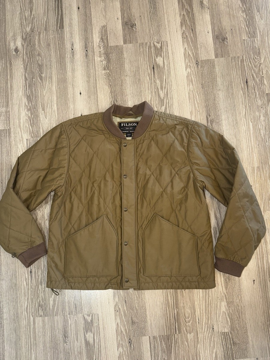 Filson Men's XXL Tan Quilted Pack Jacket Style 20019781 | eBay