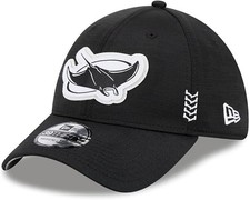 Tampa Bay Rays New Era Hat Cap 39Thirty MLB Stretch Fit Sz L/XL Black NEW