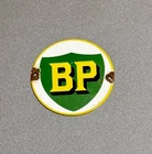 VINTAGE BP BRITISH PETROLEUM PORCELAIN SIGN CAR GAS OIL TRUCK MOTORCYCLE