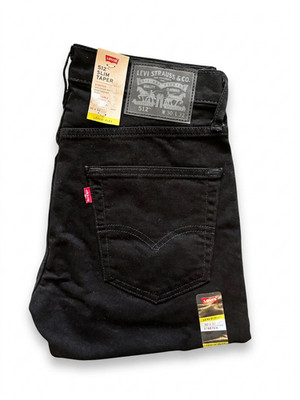 Levis Slim Jeans 512 Slim Taper Stretch Flex Black Schwarz Herren Men