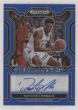 2022 Prizm Draft Picks College Penmanship Blue 56/149 David McCormack Auto y8h
