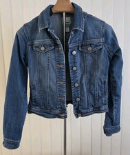 Old Navy Girl's X-Large 14-16 M,Wash Button Up Denim Jean Jacket, Cottage Core