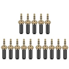 15Pcs 3.5mm Plugs Metal Connector  3.5mm Screw Lock Stereo Jack Plug with2894