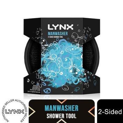 Lynx Manwasher 2-seitiges Duschwerkzeug mit zwei Scheueroptionen für eine bessere Reinigung