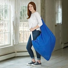 Durable Nylon Laundry Bag with Shoulder Strap | 30" x 40" | Assorted Colors