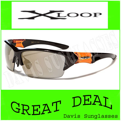 X Loop Sunglasses XL46505 UV400 Davis H8 orange sunnies black
