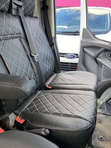 TOYOTA PROACE VAN LEATHERETTE CUSTOM MADE WATERPROOF SEAT COVERS (2017 - 2023) - Picture 6 of 6