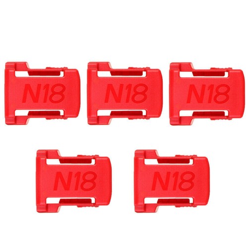 5Pcs Red Battery Mounts Storage Holder Rack For Milwaukee M18 18V Tool Battery - Picture 4 of 10