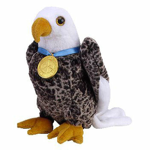 10 inch TY Beanie Buddy - MWMTs Stuffed Animal Toy BALDY the Eagle
