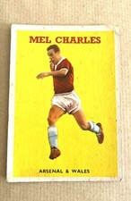 A&BC 1959 Football Quiz Card #31 (Red back) first series - MEL CHARLES - ARSENAL