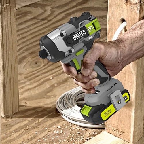 Master Mechanic 20 Volt Compact Cordless Impact Driver Kit with Brushless Motor - Picture 4 of 7