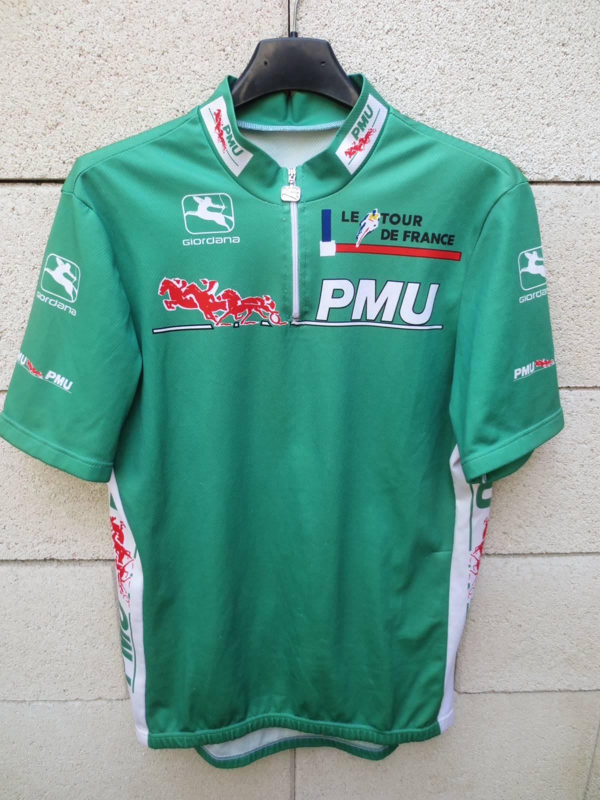 VINTAGE Maillot cycliste vert TOUR de FRANCE 1995 shirt JALABERT camiseta PMU L VINTAGE Maillot cycliste vert TOUR de FRANCE 1995 shirt L JALABERT camiseta PMU L shirt 0f4a43