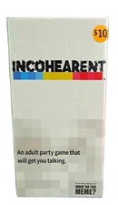 Incohearent Board Game Adult Party Game Card Game New in Box Guess the Gibberish