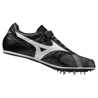 Mizuno Long Jump Spike Shoes FIELD GEO LJ-C Black/White/Gold