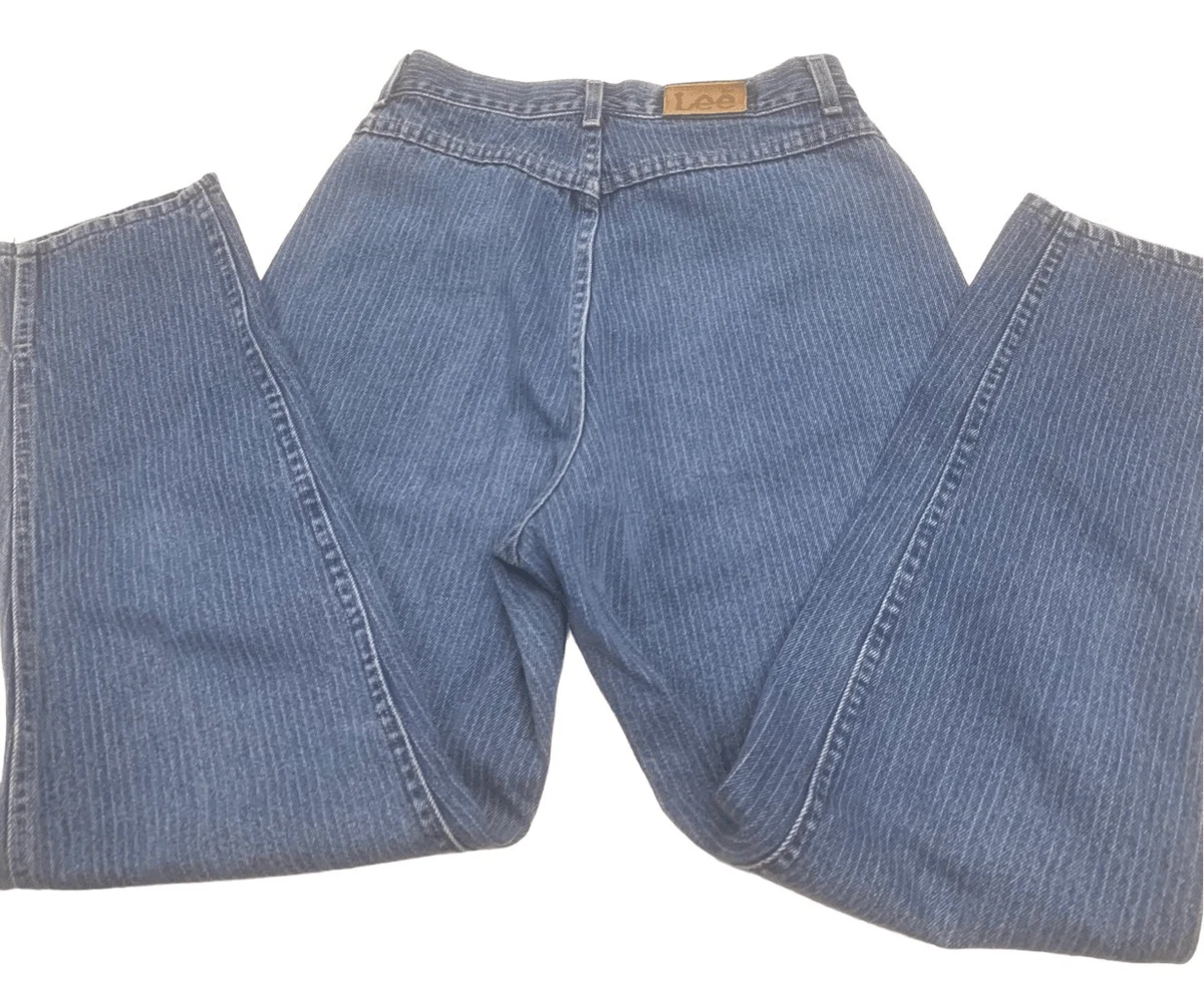 Old school pinstripe lee best sale jeans