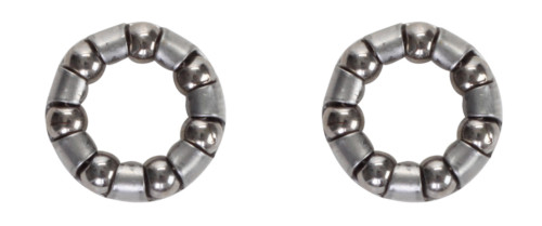 2 BICYCLE HUB FRONT OR REAR BALL BEARING RETAINER 1/4" 7 BALLS 3/8" AXLE TWO.