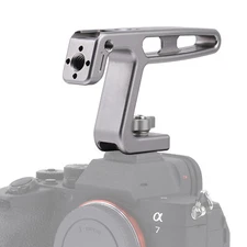 US Mini Top Handle Grip w/ Cold Shoe Mount for Lightweight DSLR Camera Cage Rig