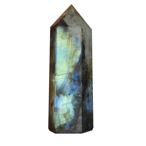 Bulk Lot 2.2Lb/1Kg Labradorite Obelisk Tower Point Wand Crystal Reiki Healing - Picture 4 of 11