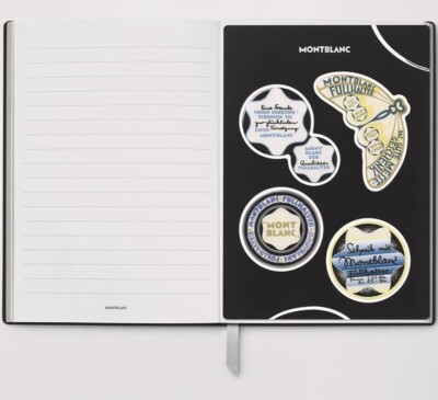 New Montblanc 146 Meisterstuck 100 Years Leather Notebook Black