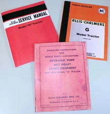 Allis Chalmers G Tractor Service Parts Manual Set Repair Shop Books Technical