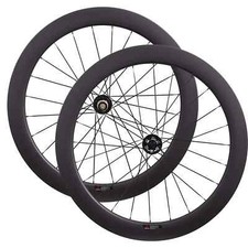 Set ruote bici da strada ciclocross carbonio 700c asse passante o freno a disco QR 6 bulloni mozzo