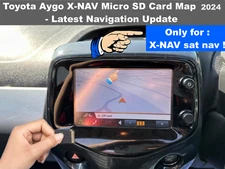 2024 Toyota Aygo X-NAV Micro SD Card Latest Map Update - UK and Europe B0BC17WEC
