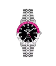 New Zodiac Super Sea Wolf GMT  Automatic Stainless Steel Watch ZO9416