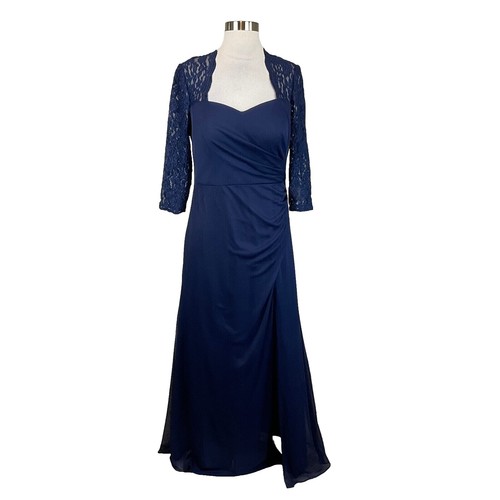 Alex Evenings Women's Empire Waist Bolero Jacket Dress (Petite and 6, Smoke  | eBay