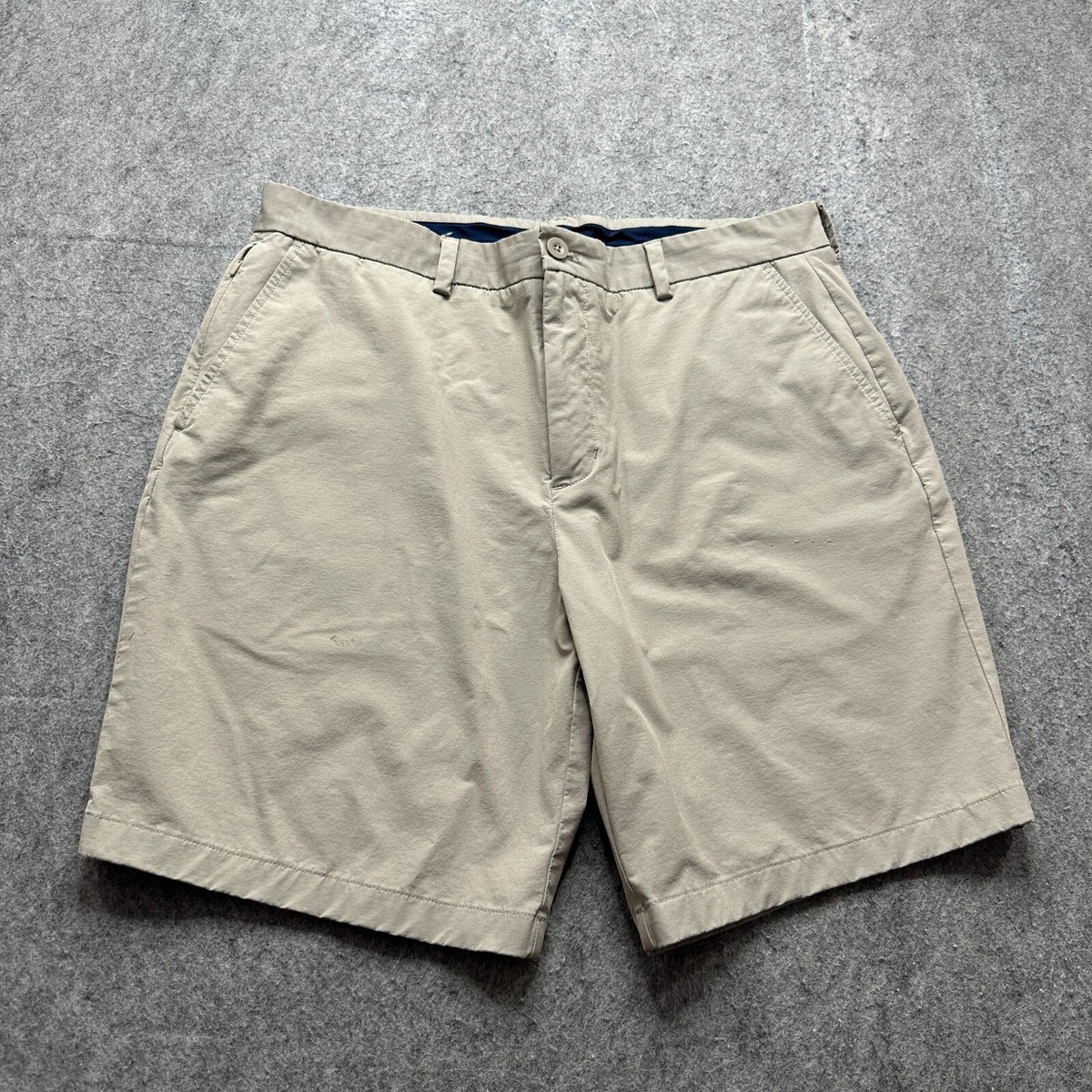 Vineyard Vines On The Go Short Men 36 Beige Khaki Nylon Stretch 9