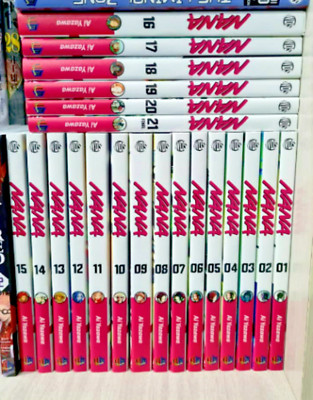 Complete Set!! NANA By Ai Yazawa Manga Vol. 1-21 English Version Comic DHL