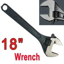 Adjustable Wrench 18'' inch 450mm Jaw Capacity 0-52mm Pipe Spanner Tool Premier