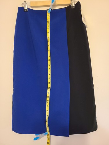 Neu mit Etikett Ellen Tracy Damenrock Stil ETMF67041 schwarz/kobalt Größe 6 Einzelhandel 79,50 $ - Bild 5 von 8