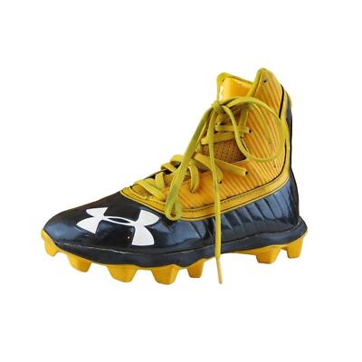 Under Armour Shoes Sz Sneaker Boys Youth Yellow Synthetic