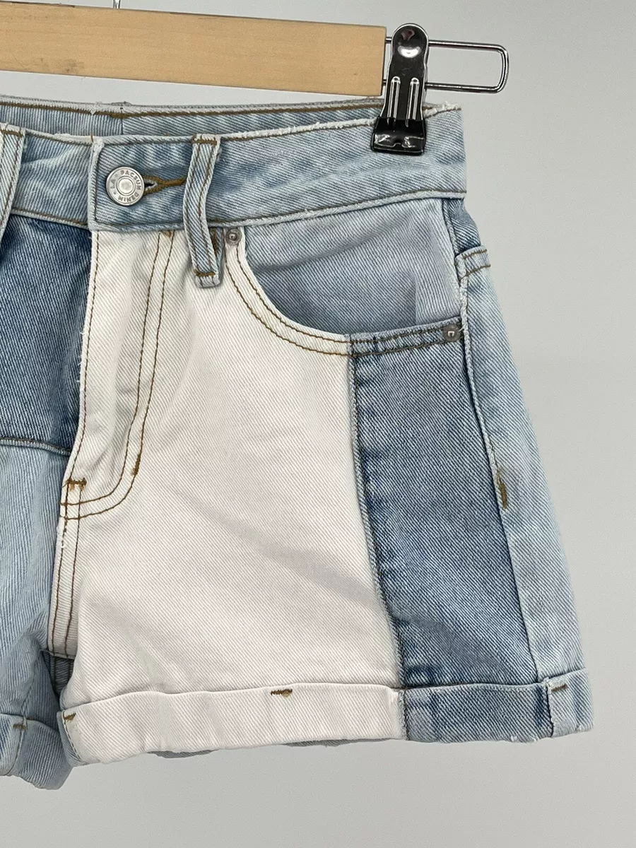 Hopper patch hotsell denim mom shorts