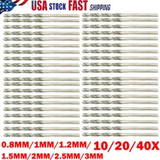10/20/40x Diamond Coated Tipped Twist Drill Bits For Glass Jewelry Stone Tile