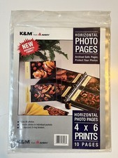 AVERY PHOTO STORAGE PAGES 4 x 6 Horizontal Photos 3-Hole 10 pack 40 Photos NEW