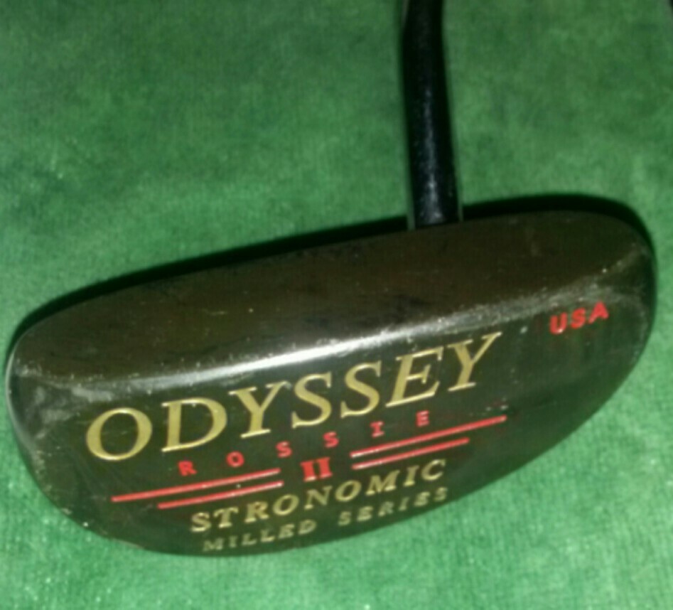 Putter Odyssey Rossie II – Maillet Noir, Série Fraisée Astronomique, 34,5 Pouces, Droitier
