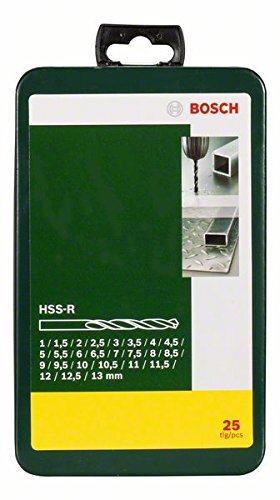 Set punte da trapano originali Bosch 25 pezzi HSS-R-Metallo + spedizione gratuita - Foto 2 di 4