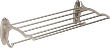 Ginger Bath Circe 24" Hotel Towel Shelf W/ Towel Bar Satin Nickel Finish