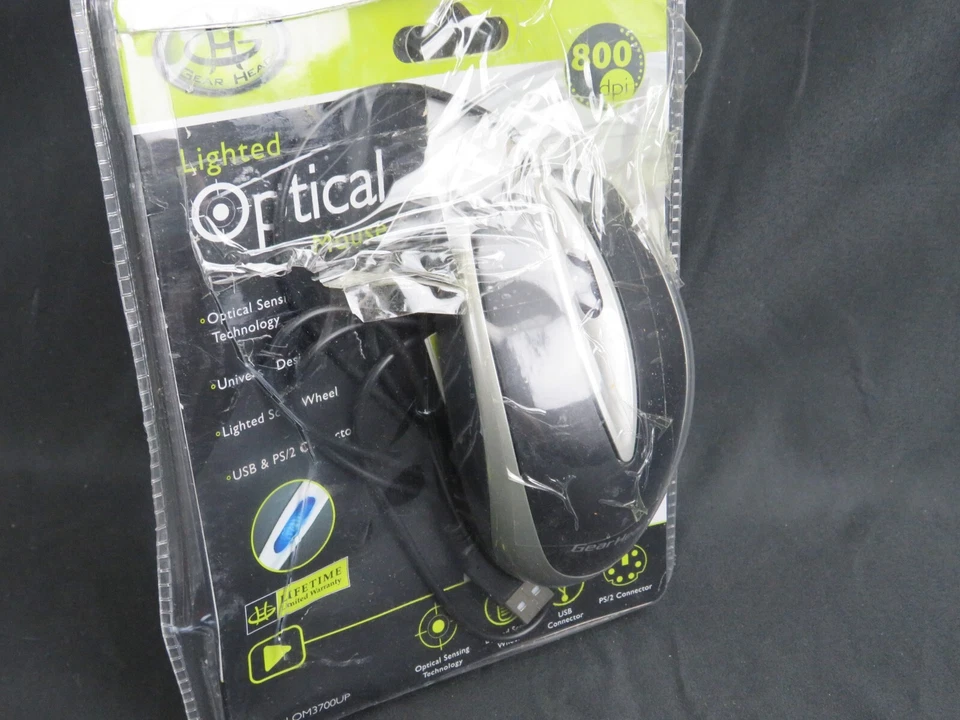 Gear Head Lighted Optical Mouse - 800dpi, Computers - Image 2 of 4
