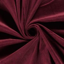 Stretch Baby Needle Cord 16 Wale Fabric Material BORDEAUX