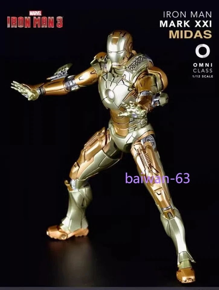 Comicave Iron Man MARK XXI Mark21 MK21 Alloy Diecast Action Figure Led Toys 1/12 - Image 3 of 4