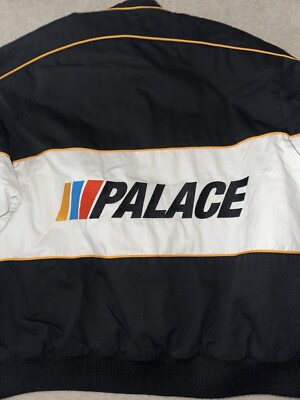 Palace Skateboards Fast Cotton Jacket Black White Medium In Hand