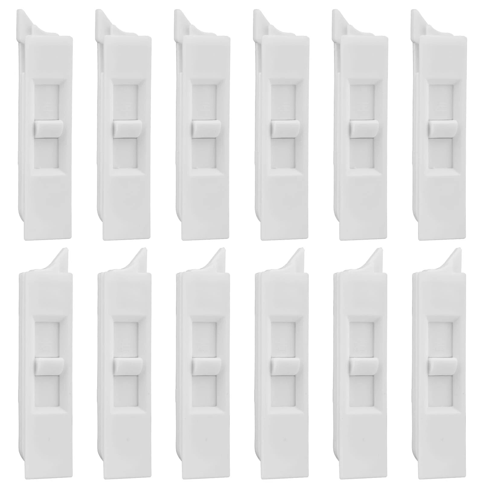 12 Pcs Window Tilt Latch Pairs Spring Loaded Sliding Window Latch Lock Snap-i...