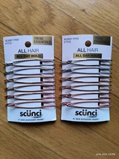 Scunci Bobby Pins All Hair All Day Hold Assorted Colors 6 Pcs 12 Total New 2 Pks