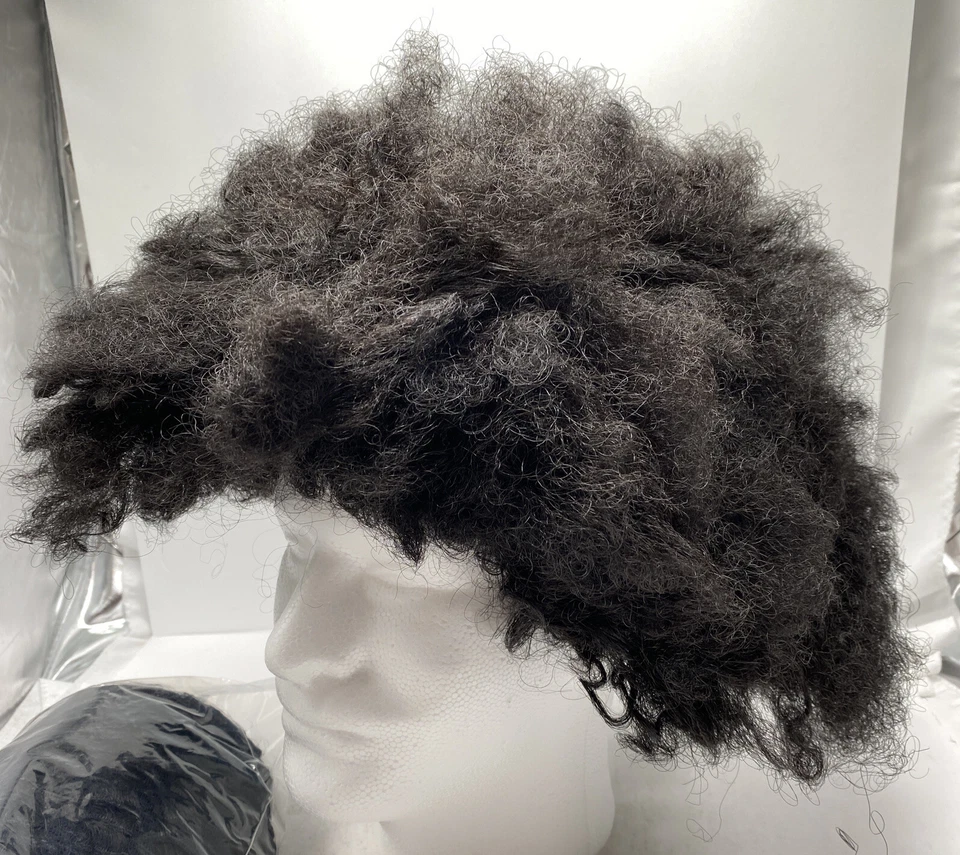 Peluca Afro Halloween Años 70 Discoteca Para Disfraz Fiesta Juegos con disfraces Rock Roll Randy Moss 10 Foto 4 de 4