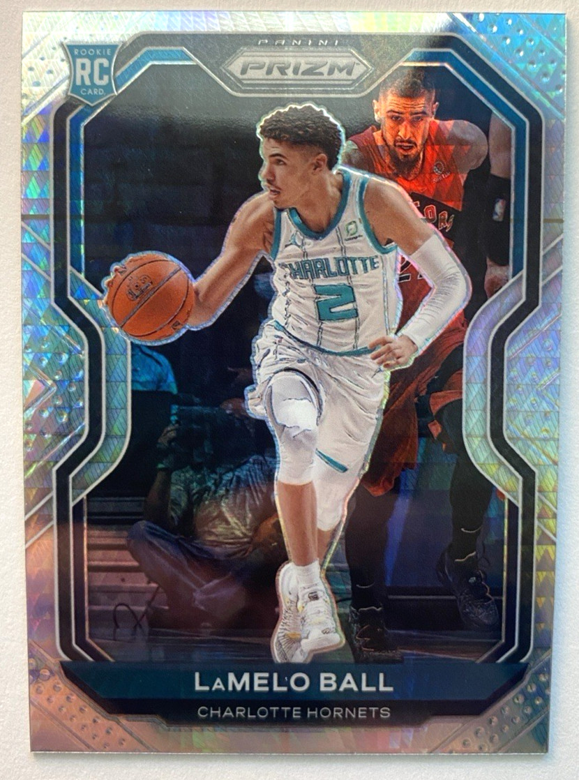 2020-21 Panini Prizm Prizms Hyper #278 LaMelo Ball Rookie RC Charlotte Hornets